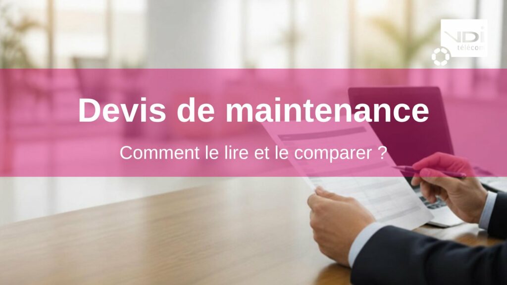 Devis de maintenance informatique : dirigeant relisant un devis à son bureau