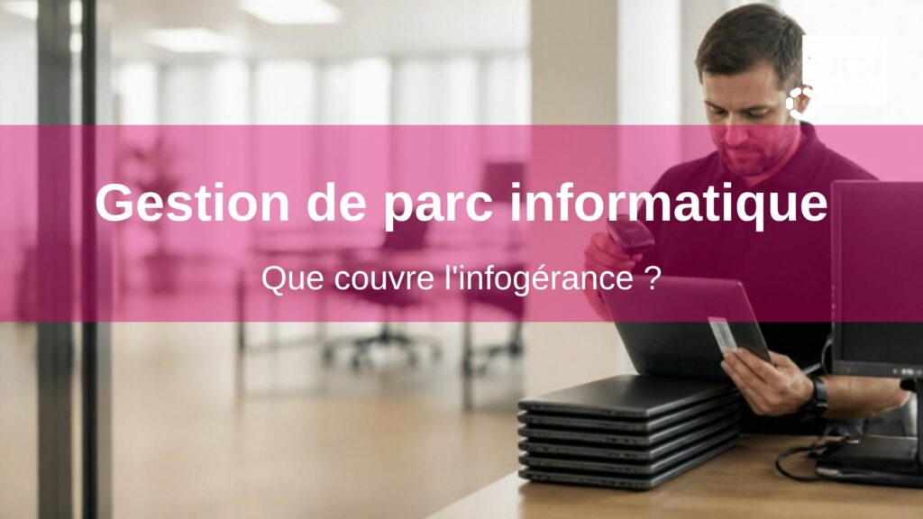 Gestion de parc informatique : technicien inventoriant les ordinateurs portables d'une PME